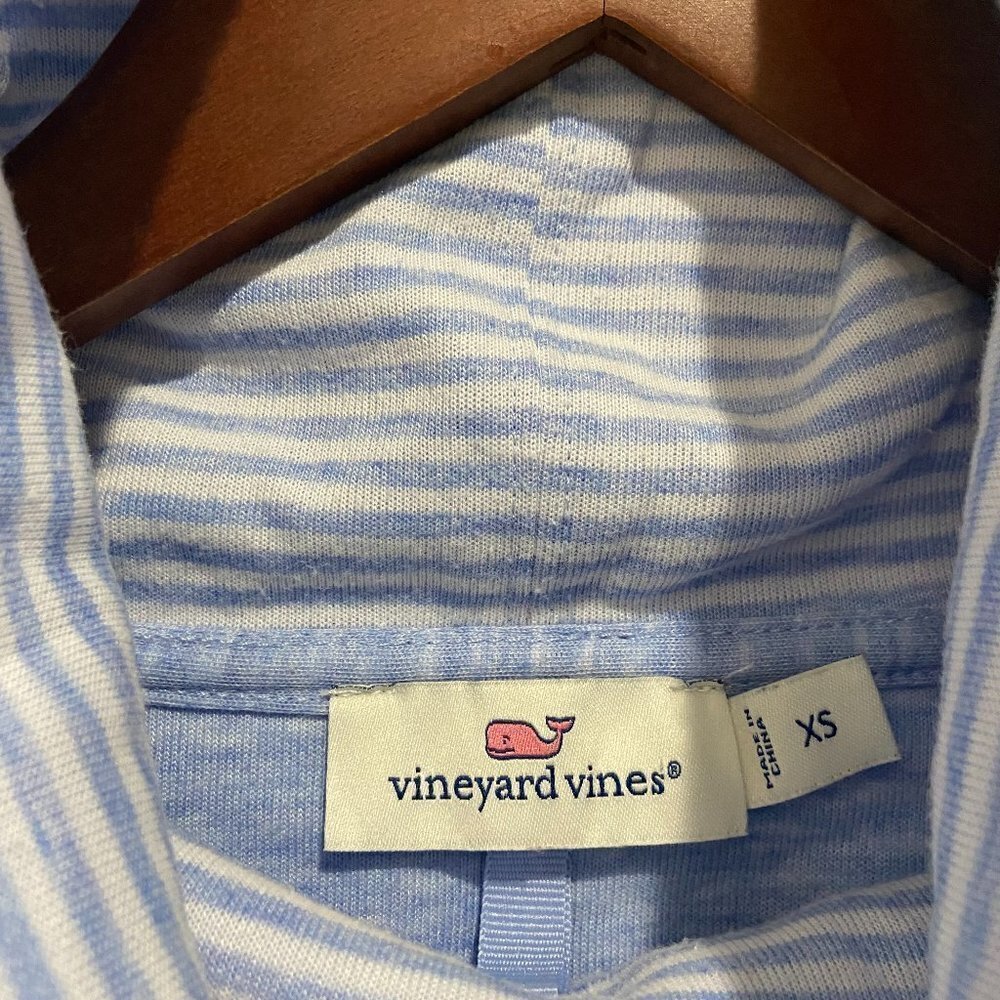 Vineyard Vines Double Faced Relaxed Funnel Neck Shep Shirt - Picture 4 of 7